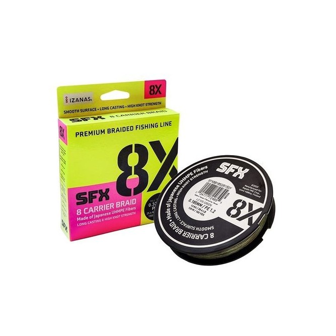 SFX 8 CARRIER BRAID - LOW-VIS GREEN Sufix