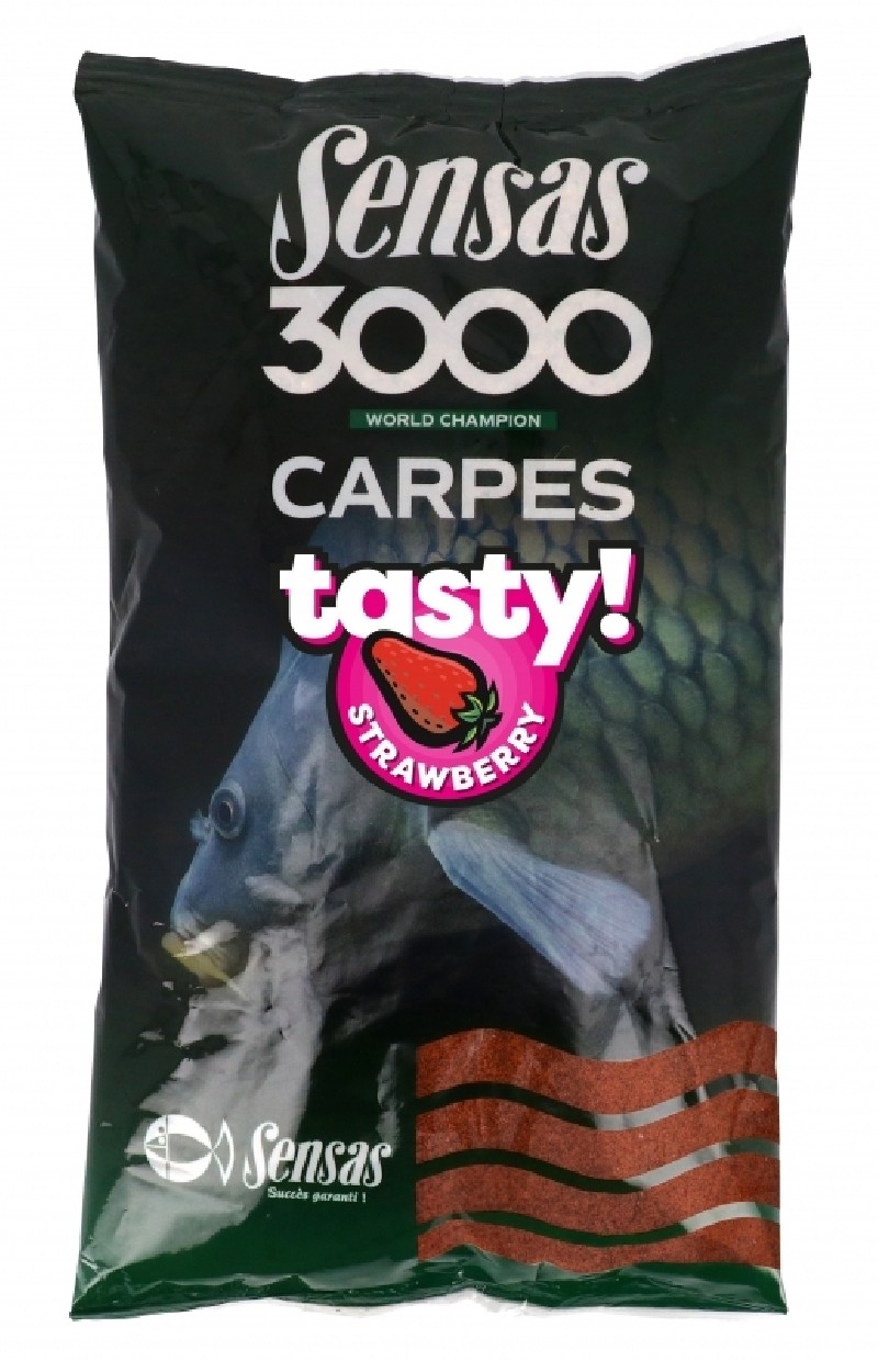 Sensas 3000 Carpes Tasty Strawberry 1kg