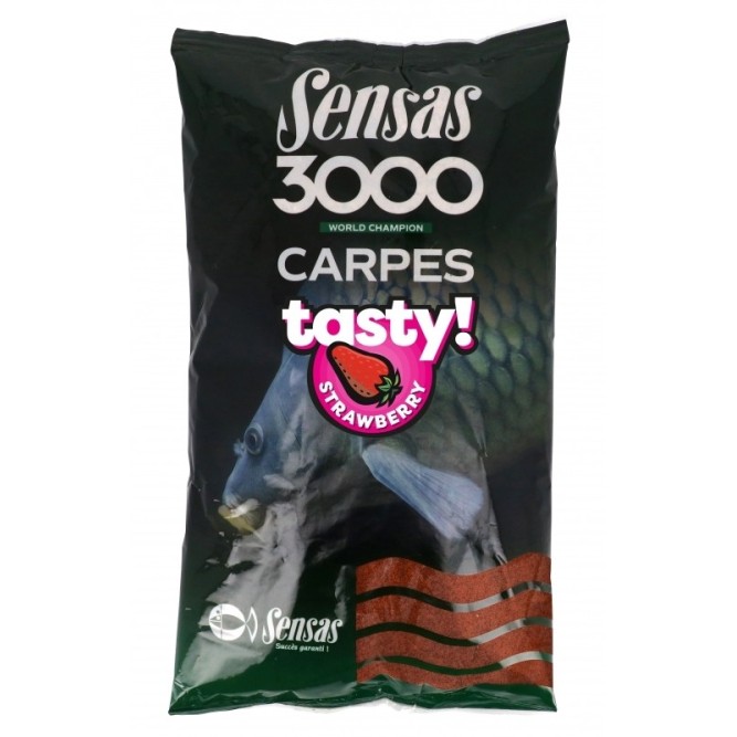 Sensas 3000 Carpes Tasty Strawberry 1kg