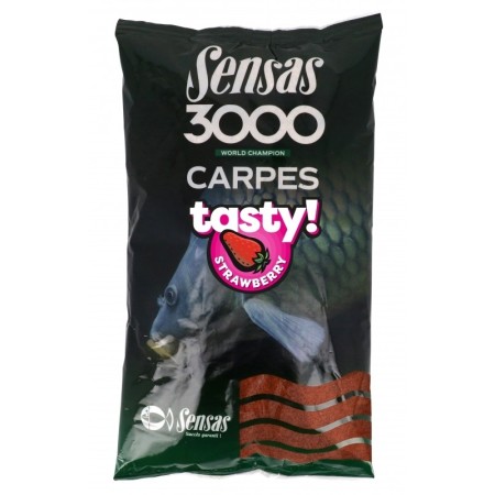 Sensas 3000 Carpes Tasty Strawberry 1kg
