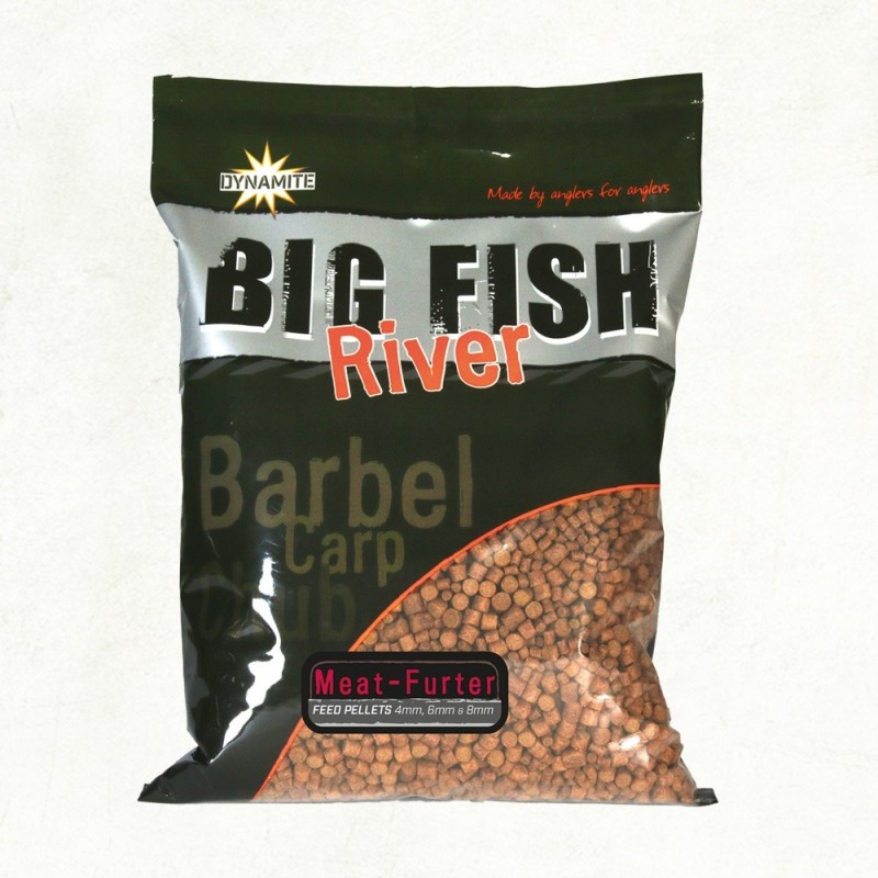 BIG FISH RIVER FEED PELLETS 1,8 Kg 4-6-8 mm - MEAT-FURTER Dynamite