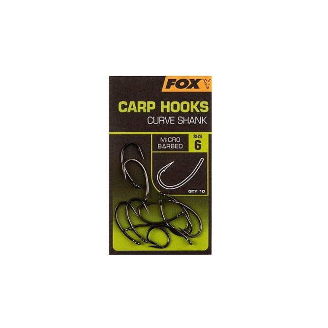 CARP HOOKS CURVE SHANK Fox