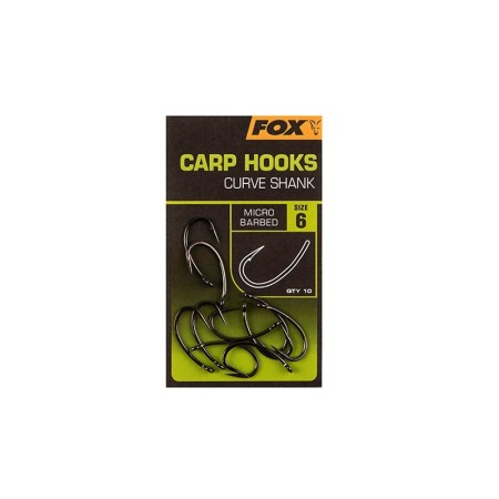 CARP HOOKS CURVE SHANK Fox