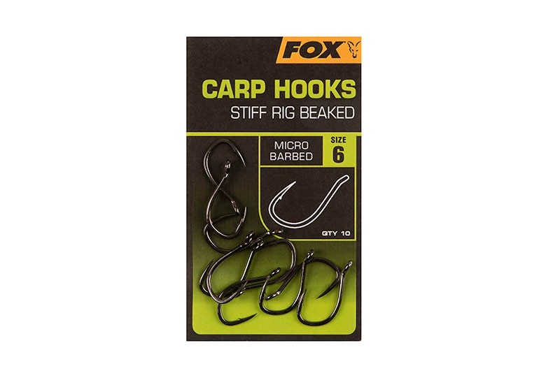CARP HOOKS STIFF RIG BEAKED Fox