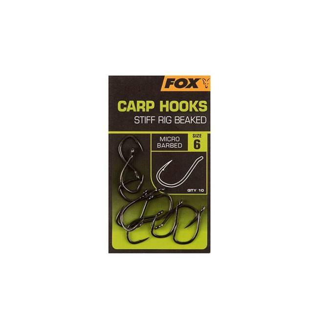 CARP HOOKS STIFF RIG BEAKED Fox