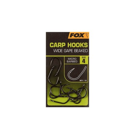 CARP HOOKS WIDE GAPE BEAKED Fox