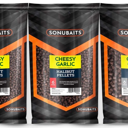 CHEESY GARLIC HALIBUT PELLETS Sonubaits