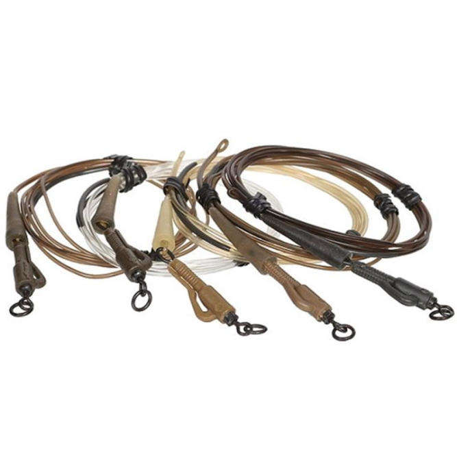 DARK MATTER HYBRID LEAD CLIP LEADER - WEED GREEN Korda