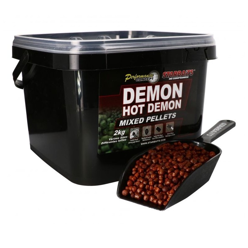 Starbaits Hot Demon Pellets Mixed 2kg