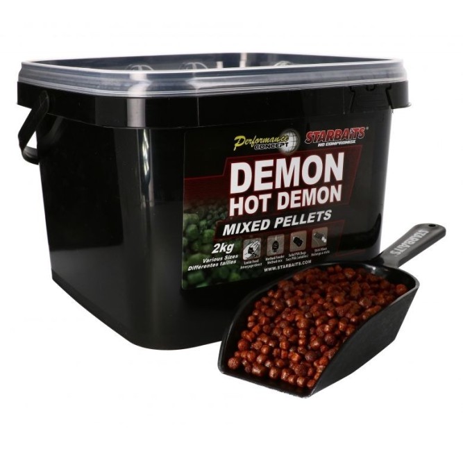 Starbaits Hot Demon Pellets Mixed 2kg