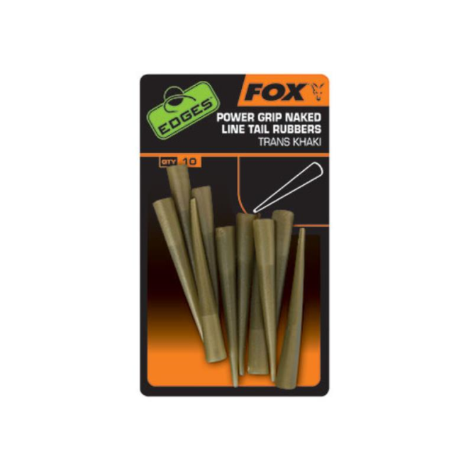 EDGES POWER GRIP NAKED LINE TAIL RUBBERS Fox