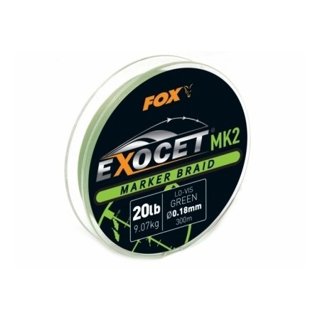 EXOCET MK2 MARKER BRAID 20 lb 300 m Fox