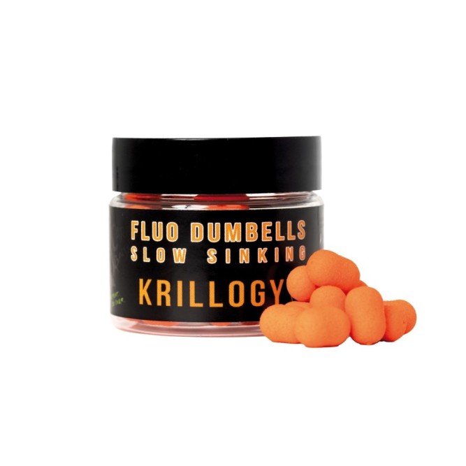 FLUORO DUMBELLS SLOW SINKING - KRILLOGY Over Carp Baits