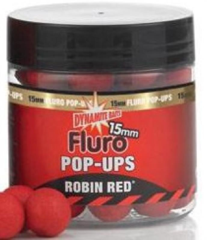 Fluoro Pop-Up Robin Red Dynamite Baits