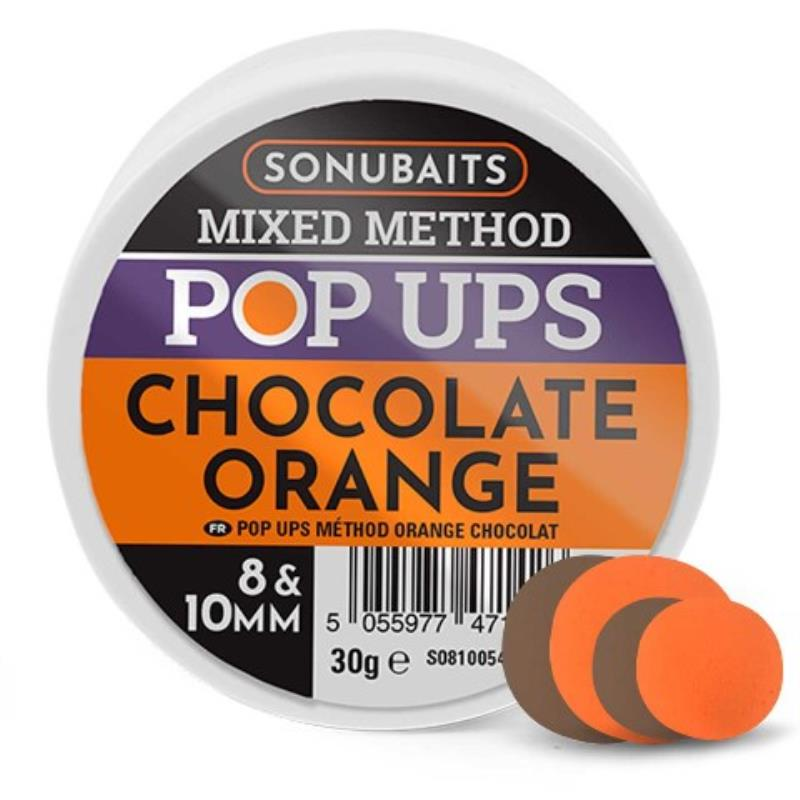 MIXED METHOD POP UPS 8-10 mm CHOCOLATE ORANGE Sonubaits