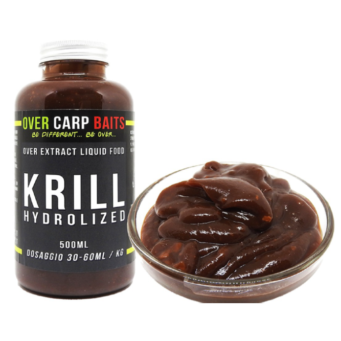 OVER EXTRACT LIQUID FOOD - KRILL HYDROLIZED - 500 ml Over Carp Baits