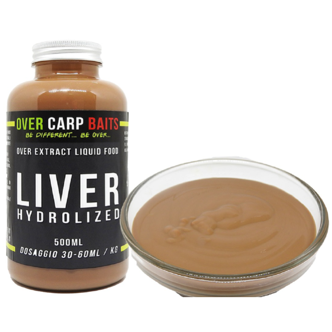 OVER EXTRACT LIQUID FOOD - LIVER HYDROLIZED - 500 ml Over Carp Baits