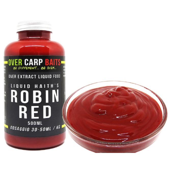 OVER EXTRACT LIQUID FOOD - ROBIN RED - 500 ml Over Carp Baits