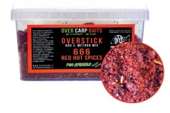 OVERSTICK 2 Kg 666 RED HOT SPICES Over Carp Baits