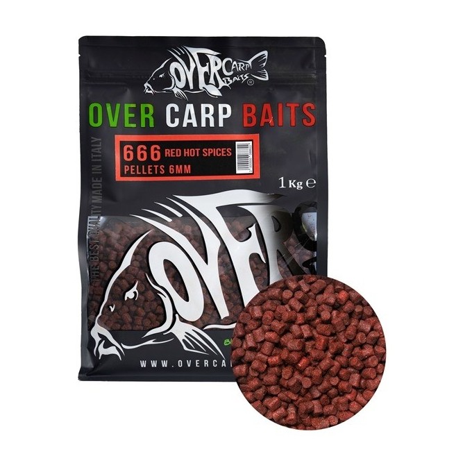 PELLETS - 666 RED HOT SPICES Over Carp Baits