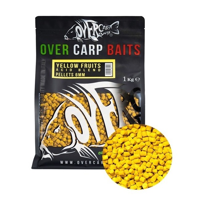 PELLETS - YELLOW FRUIT ACID BLEND Over Carp Baits
