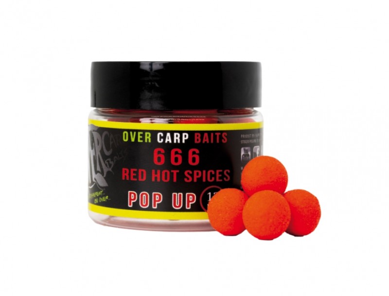 POP UP FLUO - 666 RED HOT SPICES Over Carp Baits