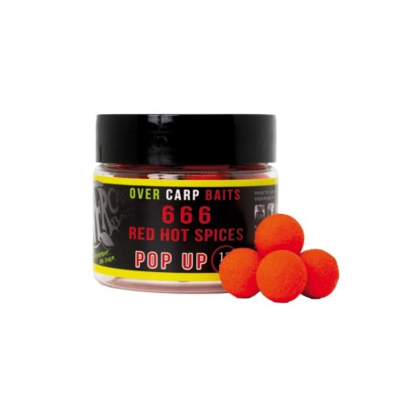 POP UP FLUO - 666 RED HOT SPICES Over Carp Baits