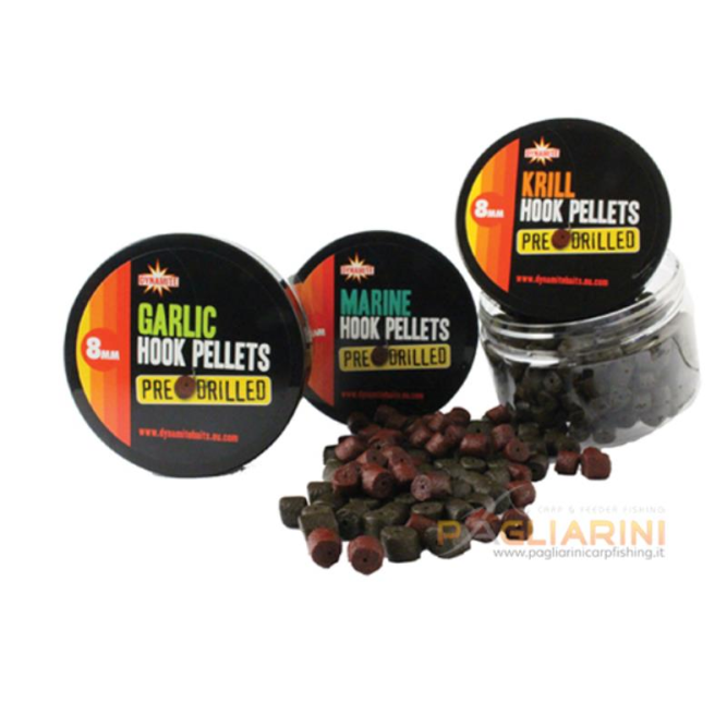 PRE-DRILLED HOOK PELLETS 8 mm GARLIC Dynamite