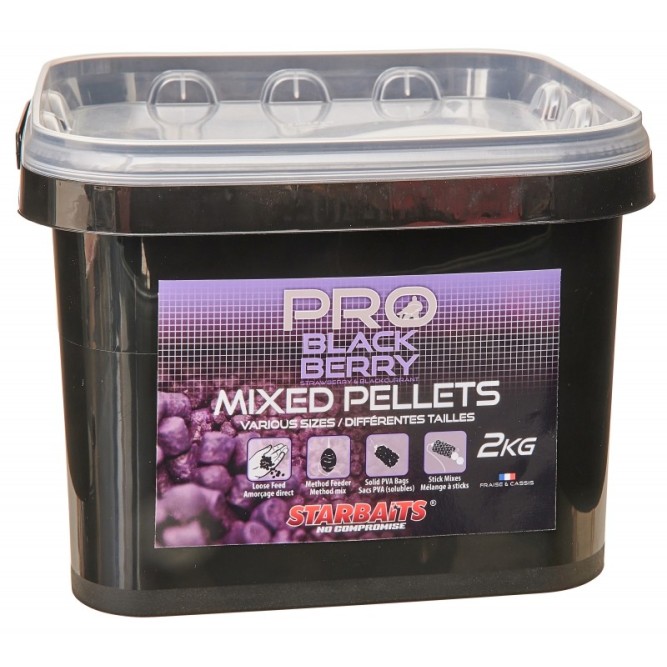 Starbaits Pro Blackberry Pellets Mixed 2kg