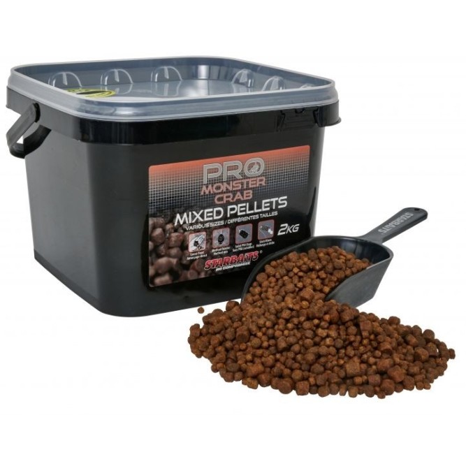Starbaits Pro Monster Crab Pellets Mixed 2kg