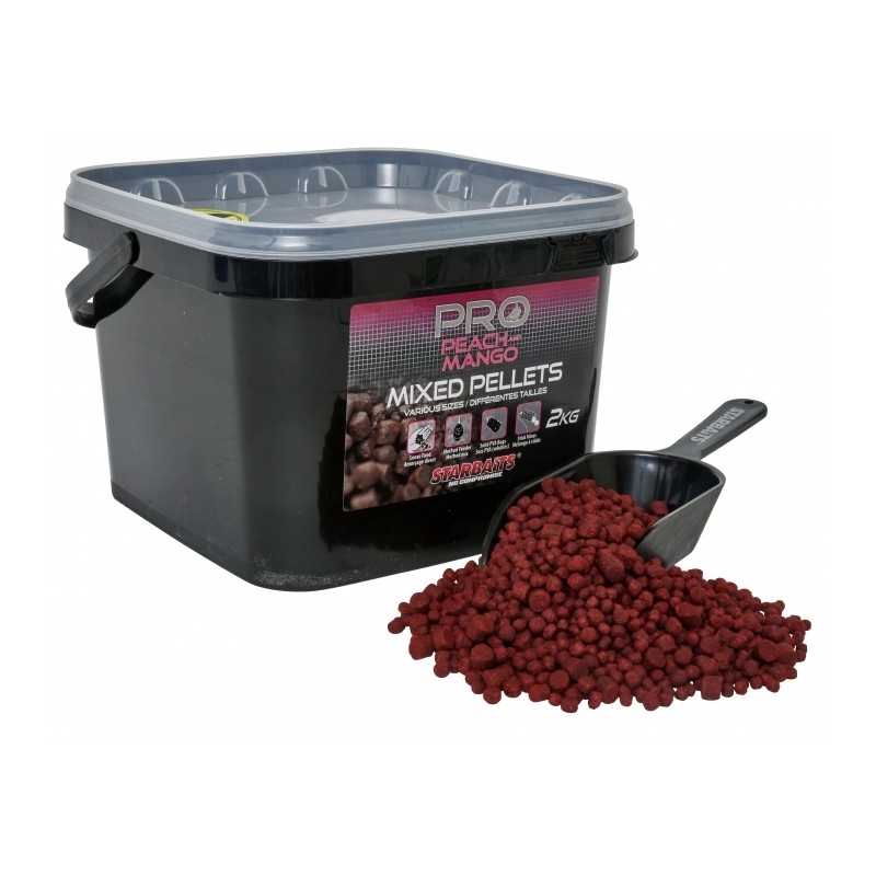 Starbaits Pro Peach & Mango Pellets Mixed 2kg