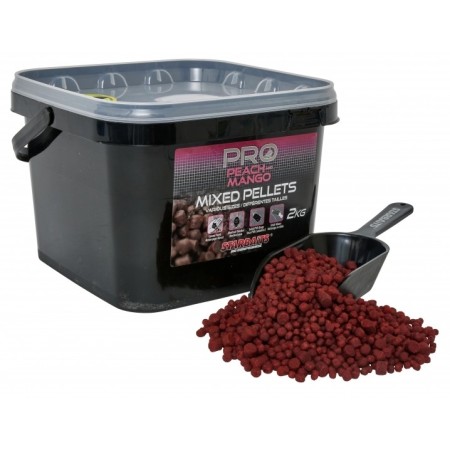 Starbaits Pro Peach & Mango Pellets Mixed 2kg