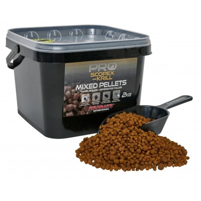 Starbaits Pro Scopex & Krill Pellets Mixed 2kg