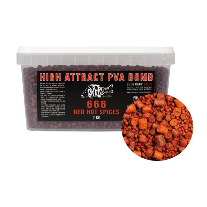 PVA BOMB - 666 RED HOT SPICES Over Carp Baits