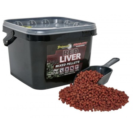 Starbaits Red Liver Pellets Mixed 2kg