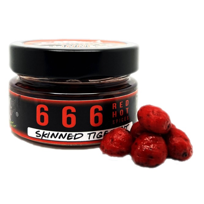 SKINNED TIGER NUT BAIT - 666 ROD HOT SPICES Over Carp Baits