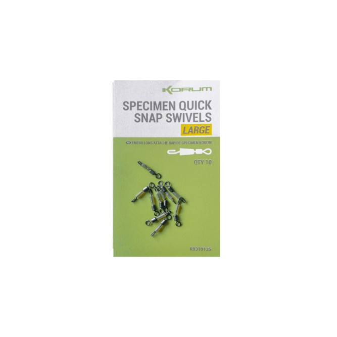 SPECIMEN QUICK SNAP SWIVELS Korum