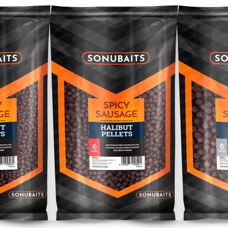 SPICY SAUSAGE HALIBUT PELLETS Sonubaits
