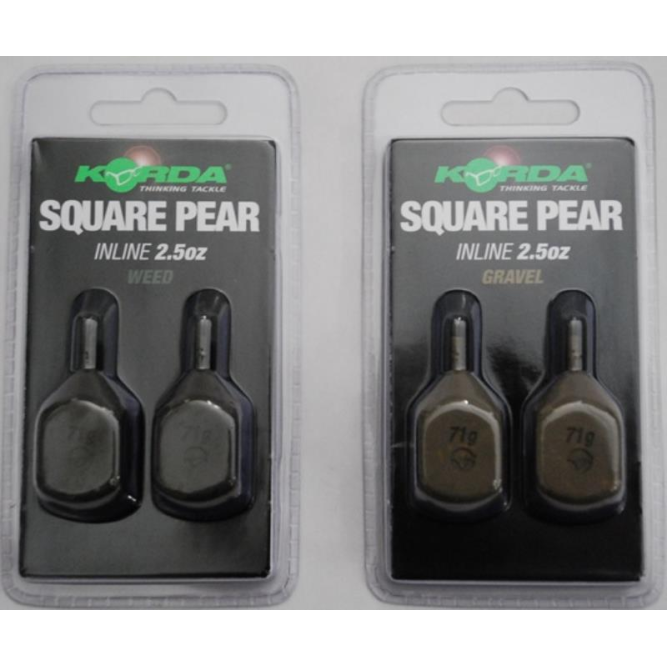 SQUARE PEAR INLINE BLISTER (2 PIECES) Korda