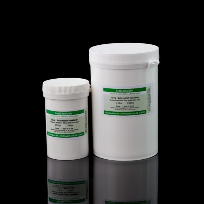 STEVIA BUTTERSCOTCH SWEETNER Feedstimulants