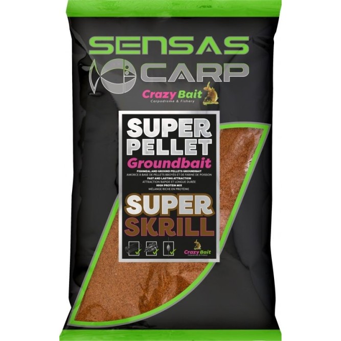 SUPER PELLET GROUNDBAIT SUPER SKRILL Sensas