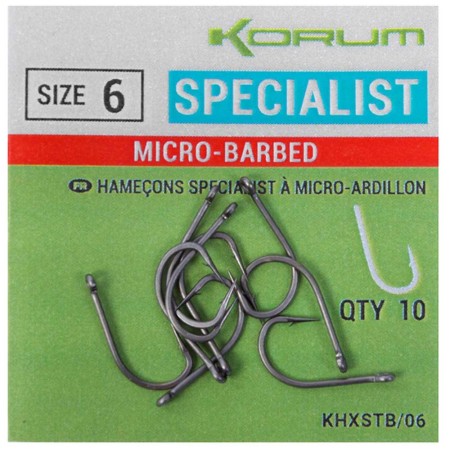 XPERT SPECIALIST MICRO BARBER HOOKS Korum