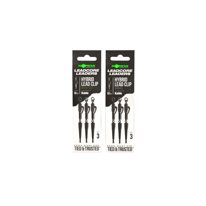 KABLE LEADCORE LEADER HYBRID LEAD CLIP Korda