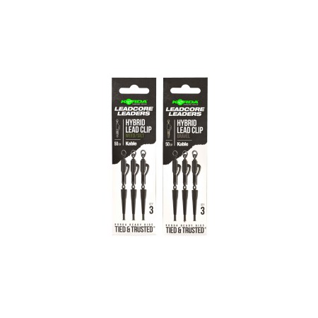 KABLE LEADCORE LEADER HYBRID LEAD CLIP Korda