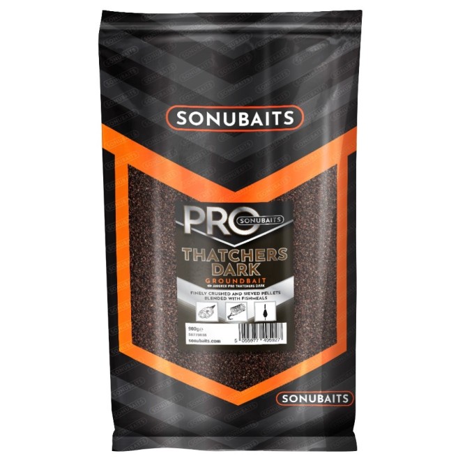 PRO GROUNDBAIT 900 g - THATCHERS DARK Sonubaits
