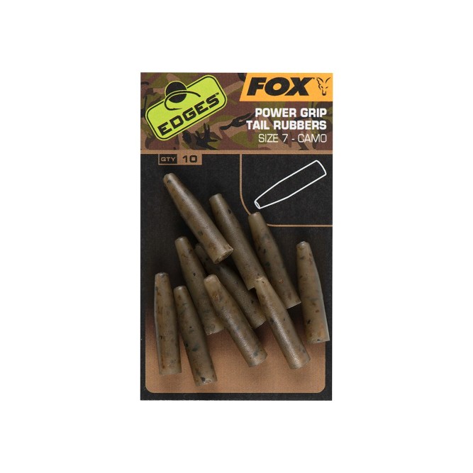CAMO POWERGRIP TAIL RUBBERS (SIZE 7) Fox