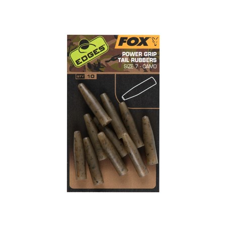 CAMO POWERGRIP TAIL RUBBERS (SIZE 7) Fox