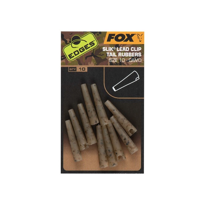 CAMO SLIK LEAD CLIP TAIL RUBBER (SIZE 10) Fox