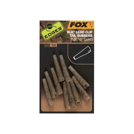 CAMO SLIK LEAD CLIP TAIL RUBBER (SIZE 10) Fox