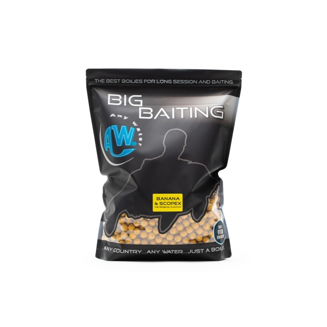 BIG BAITING BOILIES - BANANA & SCOPEX Any Water